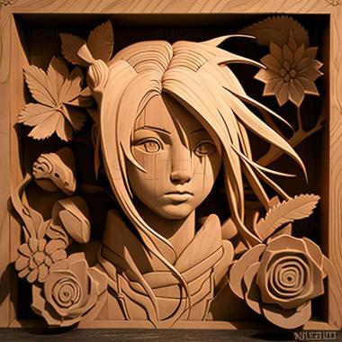 3D model Sakura Haruno Naruto and anime FROM ANIME (STL)